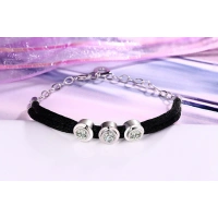 925 sterling silver jewelry cubic zirconia gemstone bracelet silver handmade bracelet gift for her