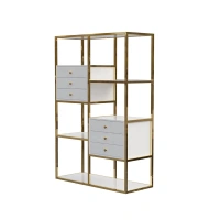 Office Home Living Room Bookshelf Corner Furniture Metal Bookcase Cheap Modern Luxury Book Storage