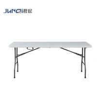 Plastic folding table best quality factory supplies outdoor customized portable table for party