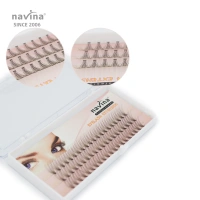 navina handmade mink eyelashes premade volume fans mink eyelash extension vendor large trays 10D custom false eyelash