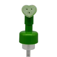 42/43mm PET heart-shaped Cleansing Mousse silicone Bruch head cleansing massage makeup remover foam pump