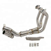 High performance For Yamaha MT FZ 09 14-17 Motorcycle Full Exhaust System Front Header Link Pipe