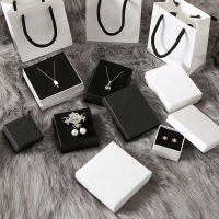 high quality gift black Rings, Pendants, Earrings, Necklaces paper box jewelry drawer box