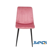 Wholesale Furniture Factory Outlet Metal Frame Velvet Light Luxury Dining Chair