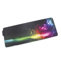 Custom logo large XXL micro woven cloth glowing lighting rgb led gaming extended mouse pad