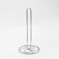 Factory wholesale sliver standing kitchen toilet paper towel roll holder without drilling