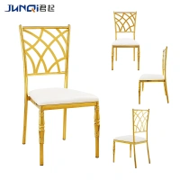 New modern style hotel wedding dining chair golden luxury hotel chair wedding chair