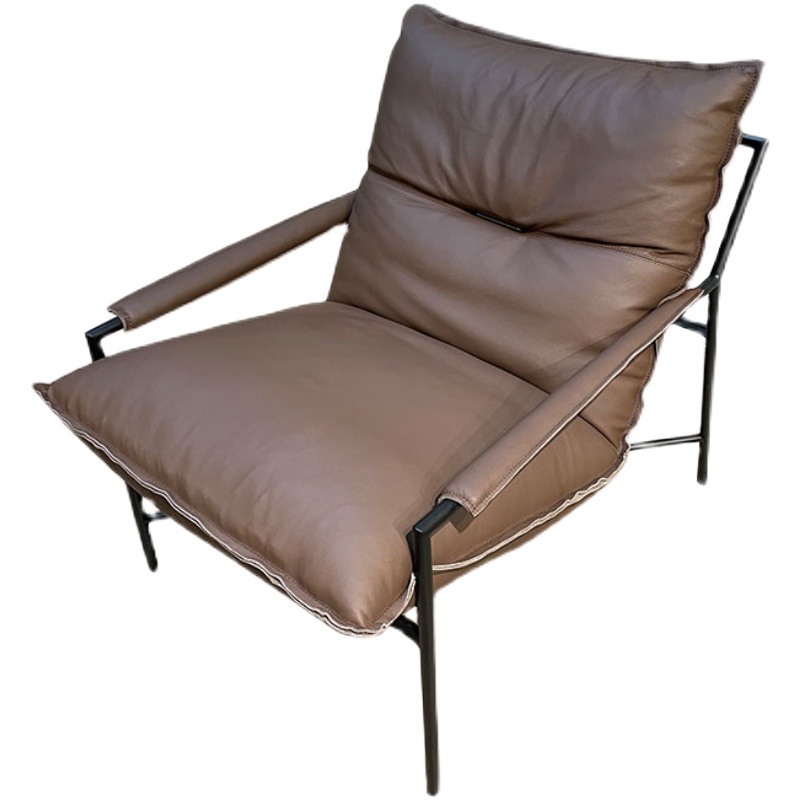 Italian single sofa chair lounge chair vintage iron very simple chair