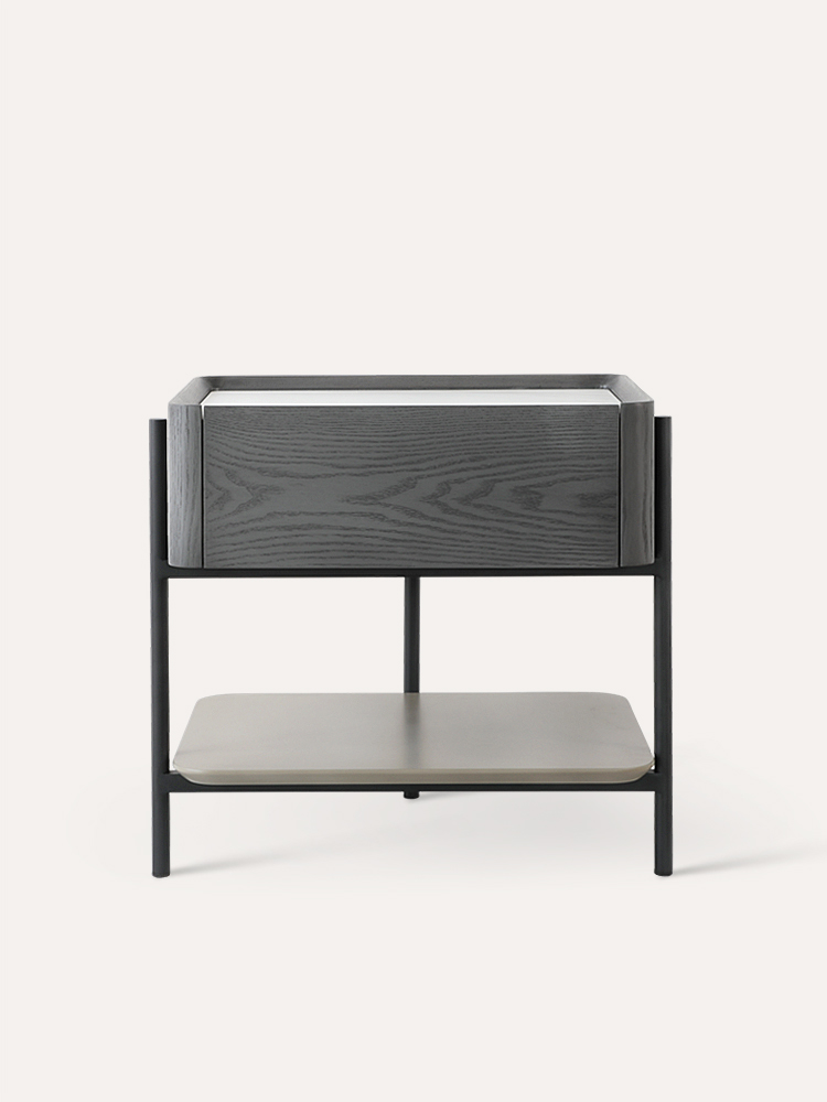 Light luxury bedside table master design simple models