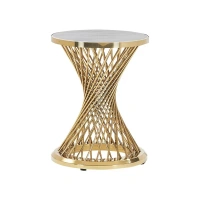 Nordic Minimalist Living Room Negotiation Round Marble Coffee Table Modern Luxury Side Table Rose Gold Corner Coffee Tables
