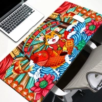 Unique Creative Patent Thermal Transfer Heating Sublimation XXL Big Gamer Rubber Desk Mat Mouse Pad