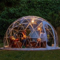 Outdoor waterproof gamping hotel tent luxury geodesic canvas dome tents for sale