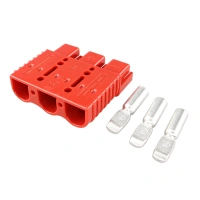 SED Battery Connector Plug Power Ground Quick Disconnect 175A Grey & Red 4 AWG for 4 x 4 car, forklift
