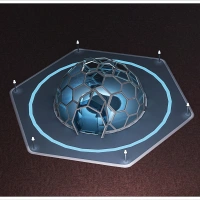 4-50m Diameter Hexagonal Aluminum Alloy Structure Outdoor Camping Hotel Resort Garden Party Event Luxury Glamping Winter Glass Dome Tent