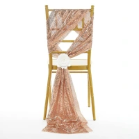 Luxury chair cover wedding party chair cover wedding supplies decoration for sale