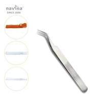 navina special offer $0.79 per piece lashes extensions tweezers OEM manufacturer steel stainless tweezers with wholesales prices