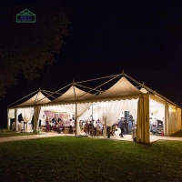 High quality clear transparent roof wedding event tent outdoor 10m x 20m marquee tent