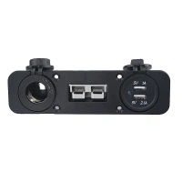 Embedded 50amp anderson-style 12v cig socket & dual usb 3.1A USB panel For Mounting to Panels Canopies etc