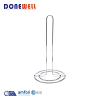 China manufacturer Countertop Table Storage Bathroom Sliver Tissue Roll Toilet Metal Standing Kitchen Paper Towel Holder