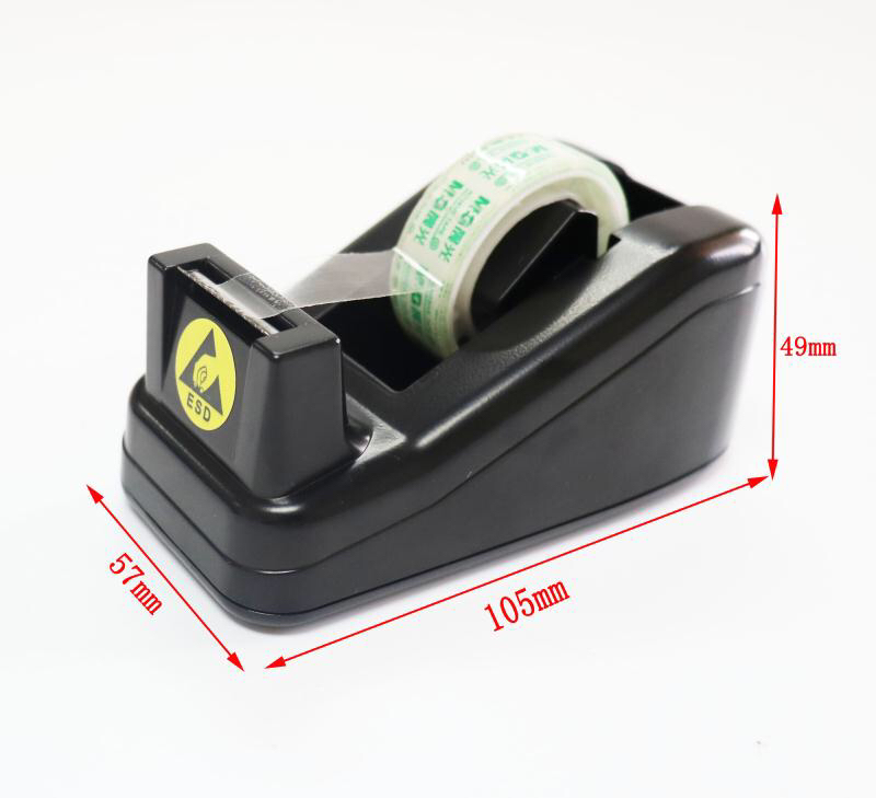 ESD Cleanroom Safe Black Tape Dispenser Cutter/ESD Office Desktop Tape