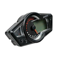 High Quality ABS Plastic Multi Function Odometer Speedometer Tachometer Gauge LCD Digital Set