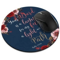 Promotional gift custom logo rubber round mouse mat colorful printed mouse pad