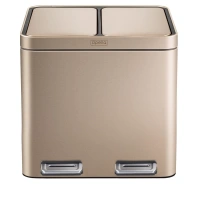 20L/28L/42L Stainless Steel Large Foot Pedal Kitchen Waste Sorting Bin