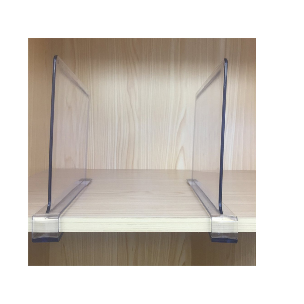 custom clear acrylic book shelf dividers plastic shelf dividers for ...