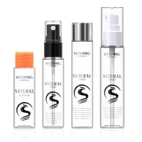 KSUN Free Sample PET Cosmetic Travel Kit 25ml 30ml 35ml 45ml Plastic Lotion Bottle Moisturizing MIni Pen Spray Bottle Set