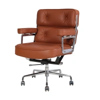 High quality Multi-functional leather Office Chair CEO swivel chair Aluminum design luxury hotel waiting chair