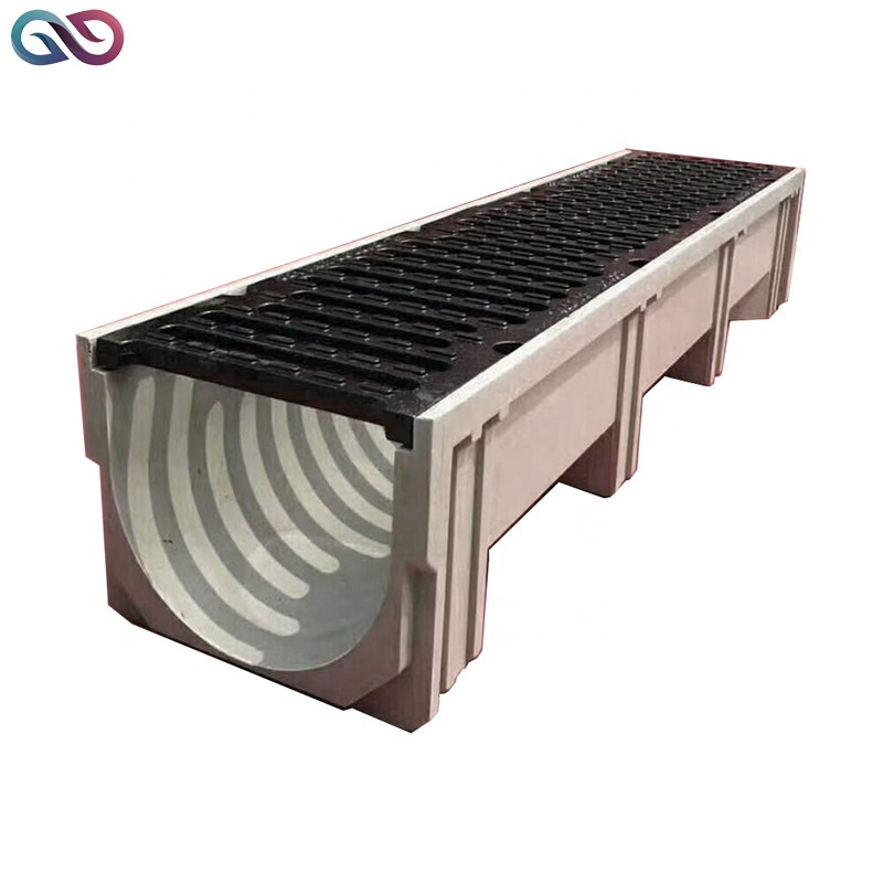1 Meter Sections of Trench Drain Channel Precast Polymer Concrete U ...
