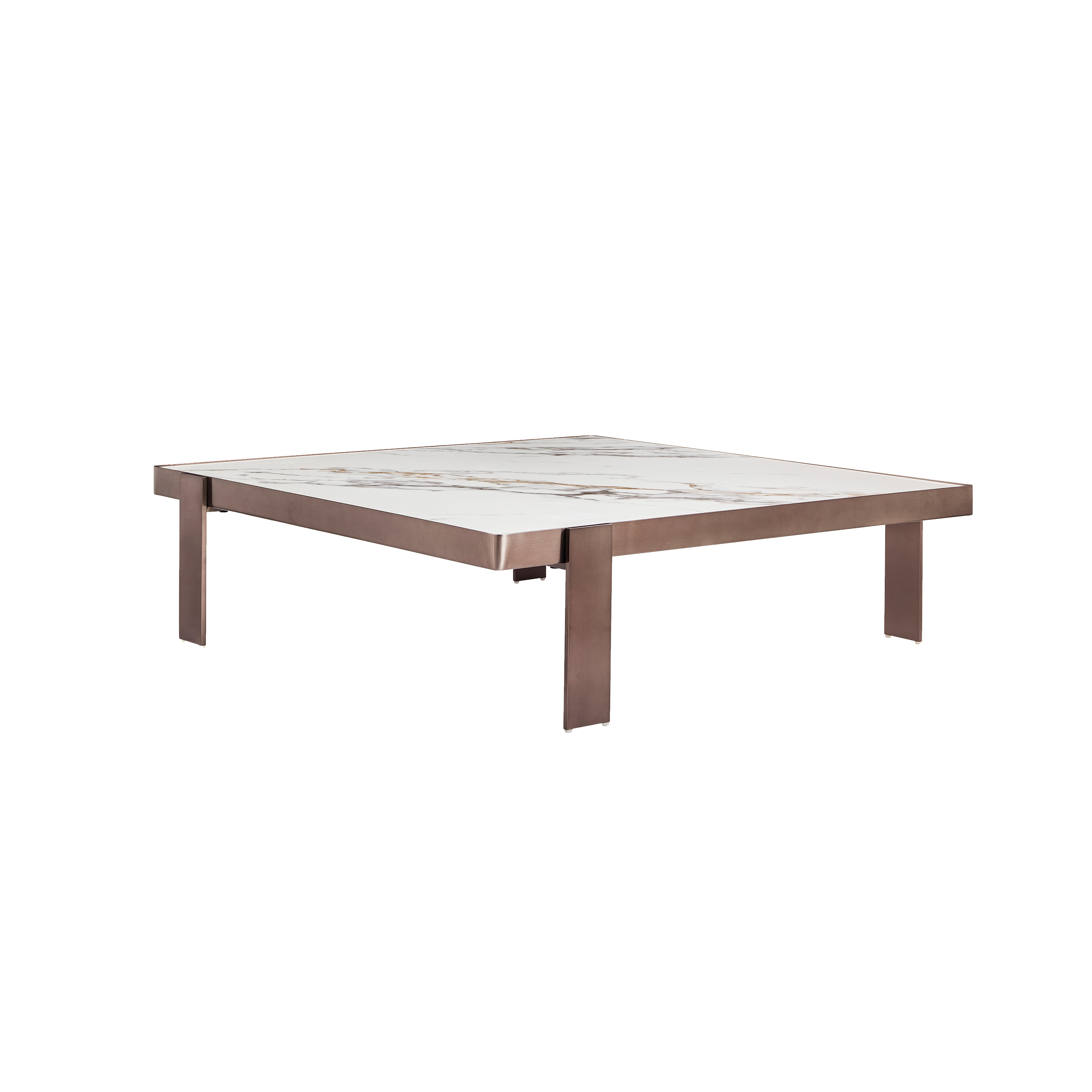 Italian minimalist imported Venetian brown countertop coffee table combination living room home modern minimalist rectangular coffee table combination