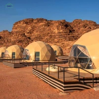 Factory custom glamping dome tent 6m diameter hotel desert dome tent for camping