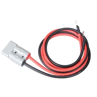 Wire harness connectors 50A 120A 175A 350A plug custom made M8 eye terminal 4AWG 6AWG 8AWG 10AWG cable 30CM to 10M