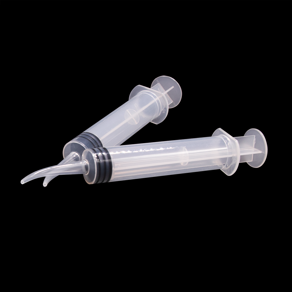 12ml luerlock disposable plastic curved tip dental syringe
